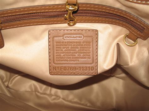 coach purse no serial number|how to tell authentic coach.